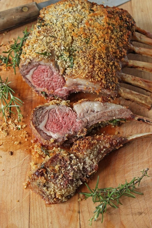 Herb and Mustard Crusted Rack of Lamb – Belmore Biodynamics