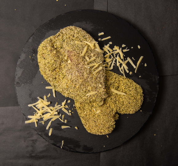 Parmesan and Garlic Gluten Free Chicken Schnitzel - Belmore Biodynamic Butcher